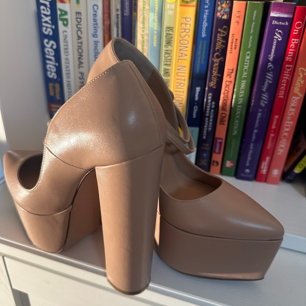 ANDREA FENZI Nude Platform Pumps - Picture 15 of 15